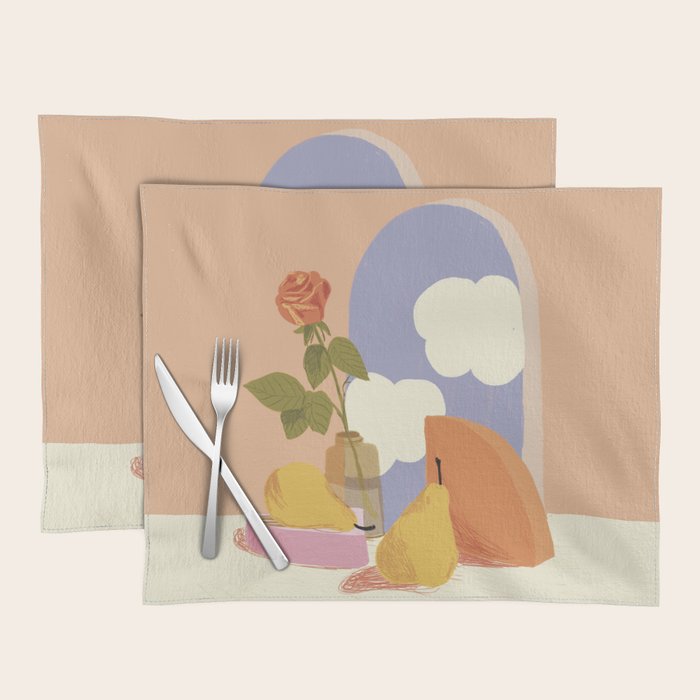 Rose and pears Placemat Gallery Image 1