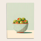 Retro Olive Bowl Illustration Notebook Gallery Image 4
