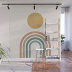 Mid-Century Modern Rainbow Wall Mural Gallery Image 1