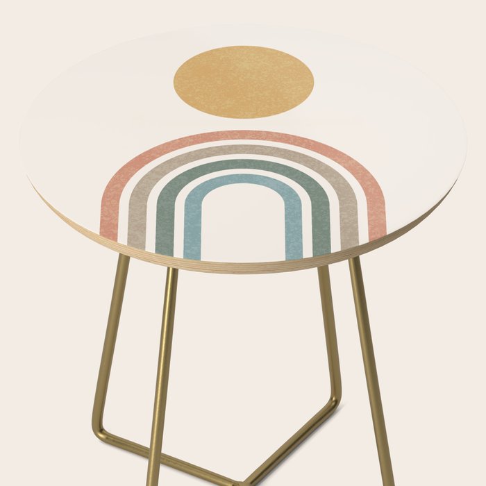 Mid-Century Modern Rainbow Side Table Gallery Image 2