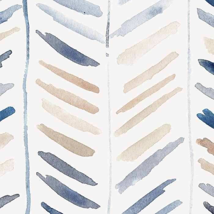 artistic herringbone in indigo and earthy shades Coffee Mug Gallery Image 2