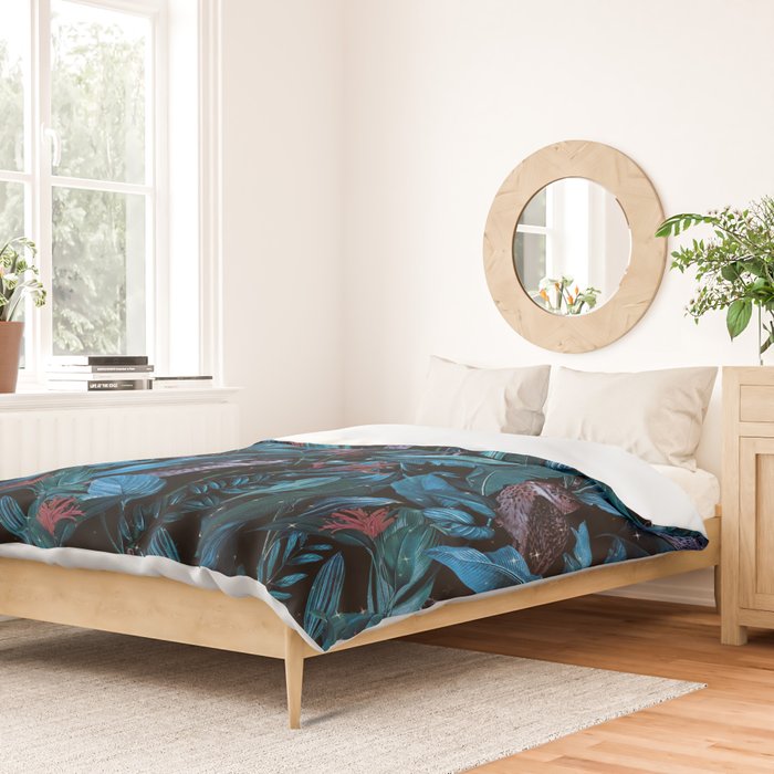 Owl and Leaf Garden Duvet Cover Gallery Image 2