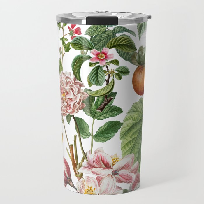 Persimmon Botanical Bloom Travel Mug Gallery Image 1