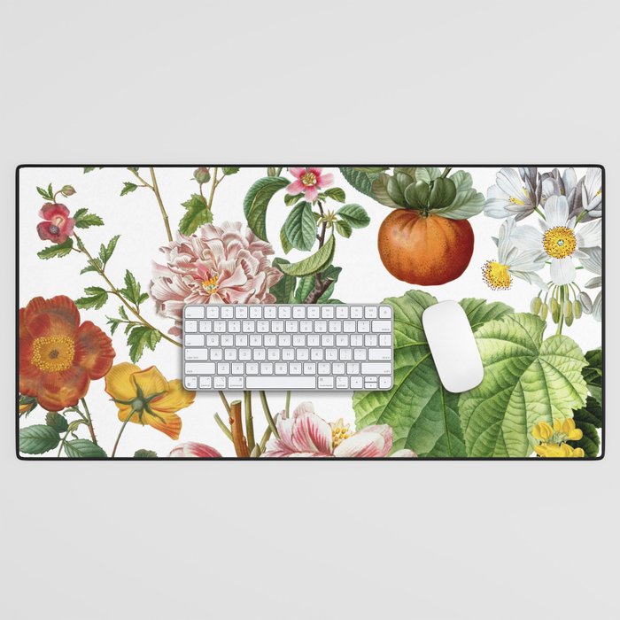 Persimmon Botanical Bloom Desk Mat Gallery Image 1