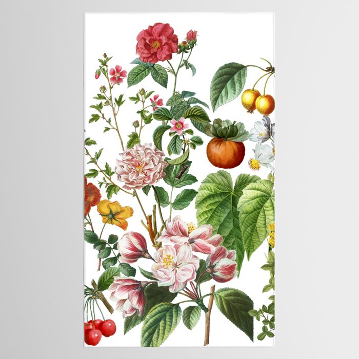 Persimmon Botanical Bloom Tablecloth Gallery Image 2