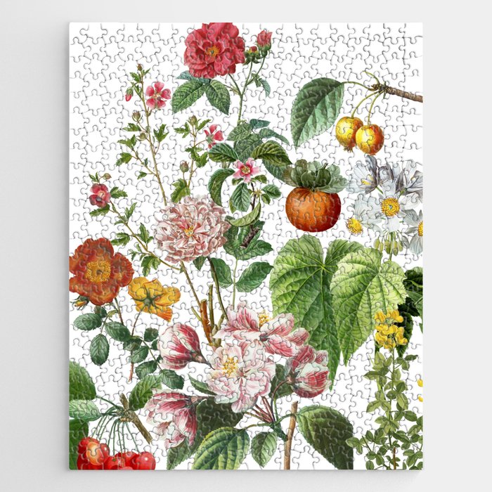Persimmon Botanical Bloom Jigsaw Puzzle Gallery Image 1