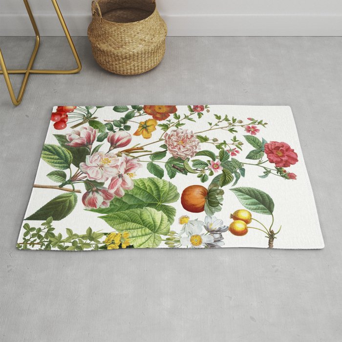 Persimmon Botanical Bloom Rug Gallery Image 1