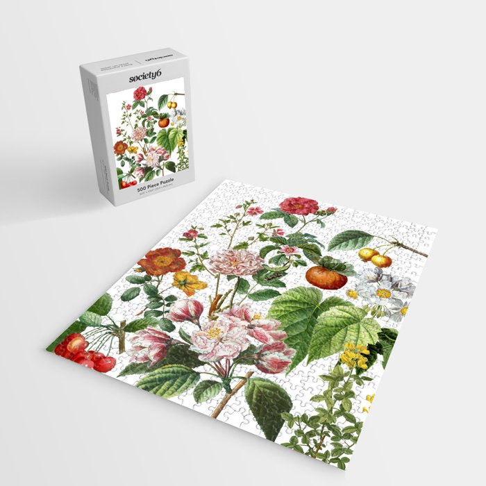 Persimmon Botanical Bloom Jigsaw Puzzle Gallery Image 2