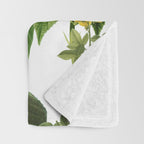 Persimmon Botanical Bloom Throw Blanket Gallery Image 3