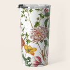 Persimmon Botanical Bloom Travel Mug Gallery Image 3