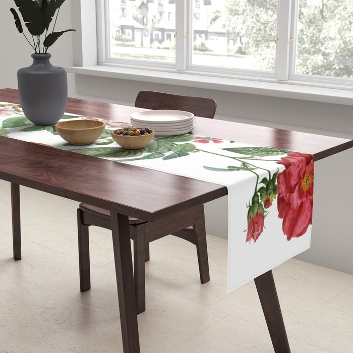 Persimmon Botanical Bloom Table Runner Gallery Image 2