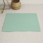 1950s Mint Green Solid Rug Gallery Image 1