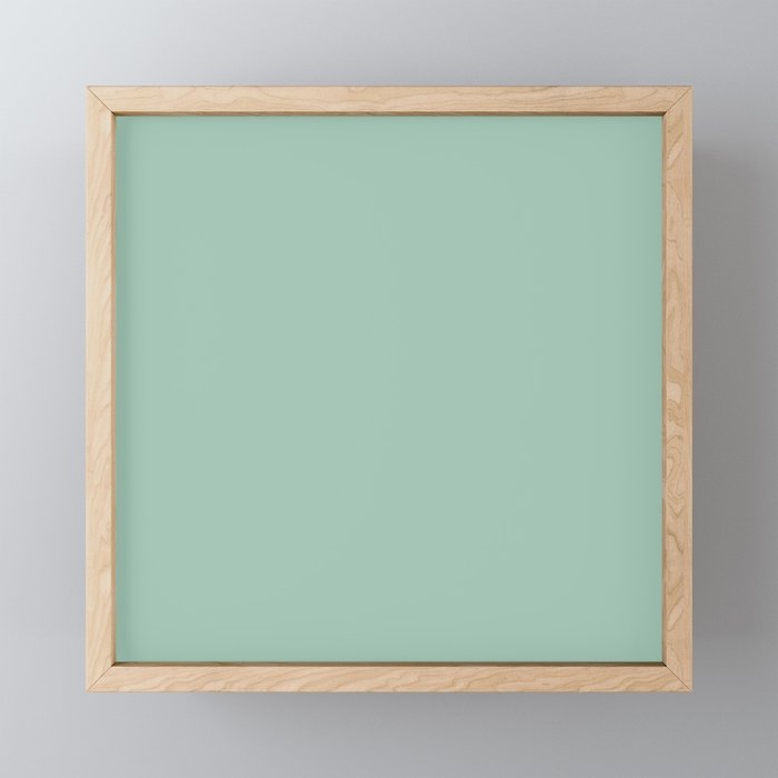 1950s Mint Green Solid Mini Art Print Gallery Image 1