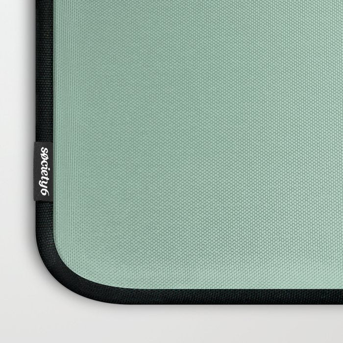 1950s Mint Green Solid Laptop Sleeve Gallery Image 3