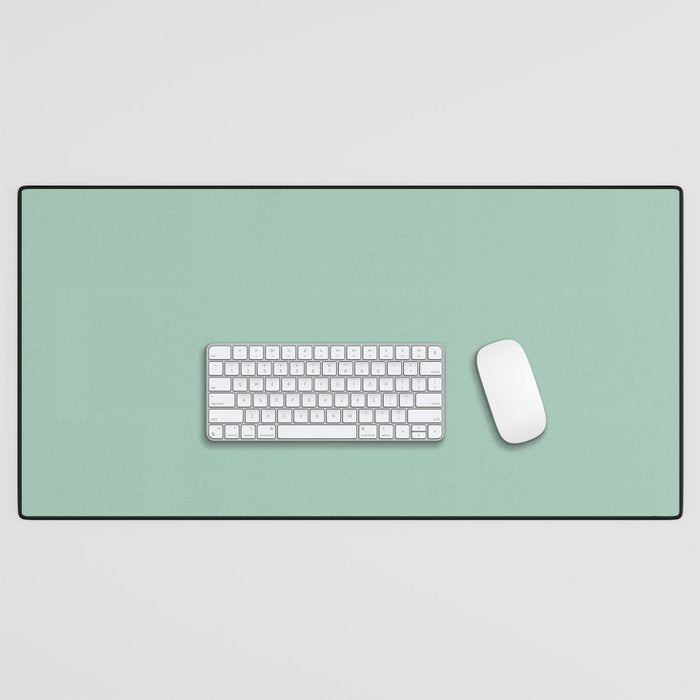 1950s Mint Green Solid Desk Mat Gallery Image 1