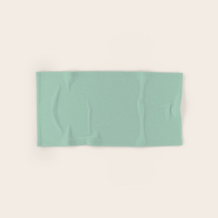 1950s Mint Green Solid Bath Towel Gallery Image 1