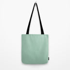 1950s Mint Green Solid Tote Bag Gallery Image 2