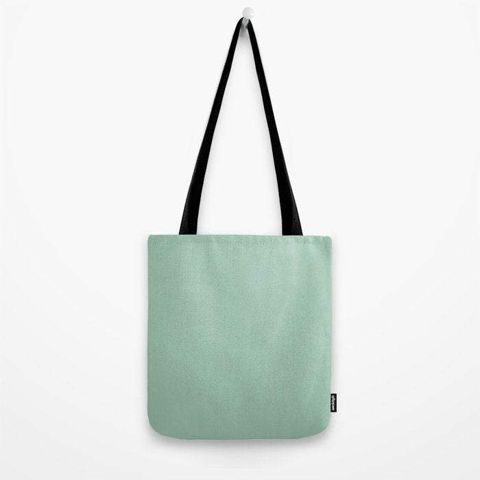 1950s Mint Green Solid Tote Bag Gallery Image 2
