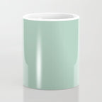 1950s Mint Green Solid Coffee Mug Gallery Image 4