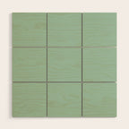 1950s Mint Green Solid Wood Wall Art Gallery Image 1