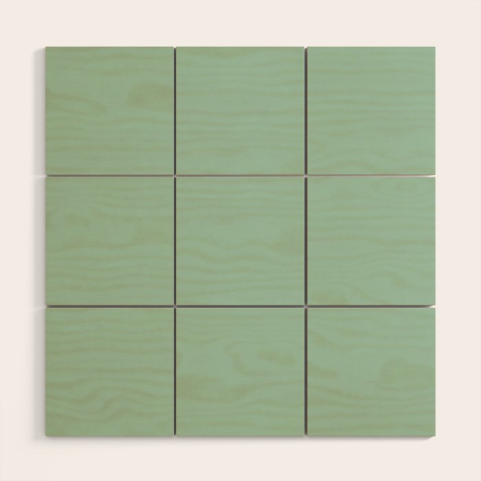 1950s Mint Green Solid Wood Wall Art Gallery Image 1