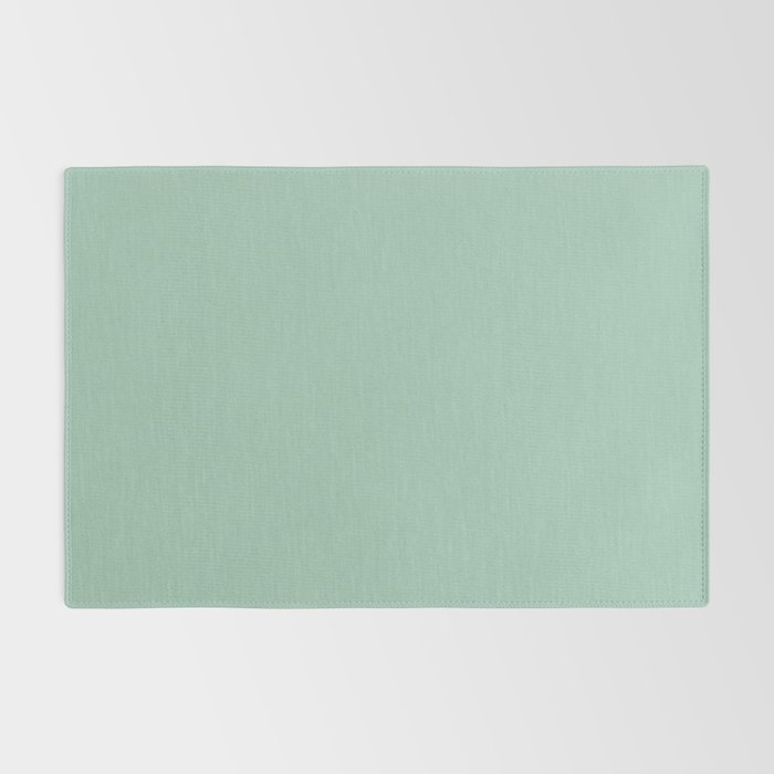 1950s Mint Green Solid Rug Gallery Image 2