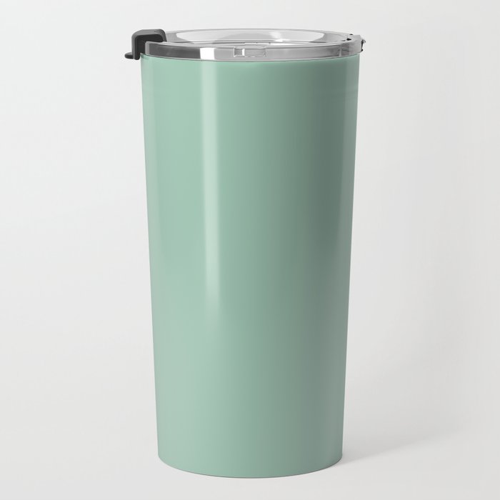 1950s Mint Green Solid Travel Mug Gallery Image 3