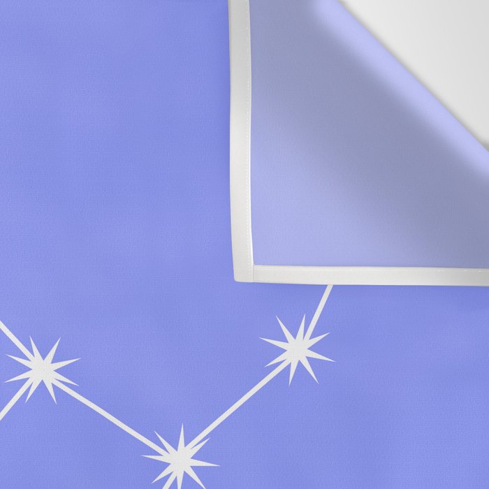 Virgo Zodiac Star Constellation Line Art Pastel Purple Wall Tapestry Gallery Image 3