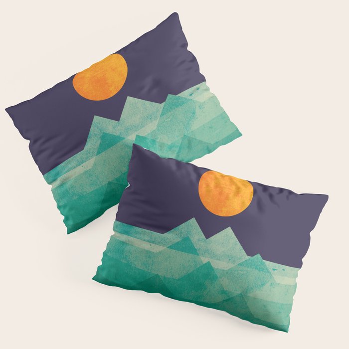 The ocean, the sea, the wave - night scene Pillow Sham Gallery Image 3