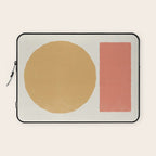 Geometric Balance - Gold Coral Laptop Sleeve Gallery Image 1