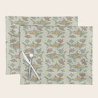 Midnight Swim | Dusty Sunset Palette | Ocean Shark Art Placemat Gallery Image 1
