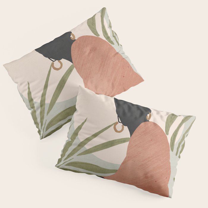Tropical Girl 21 Pillow Sham Gallery Image 1