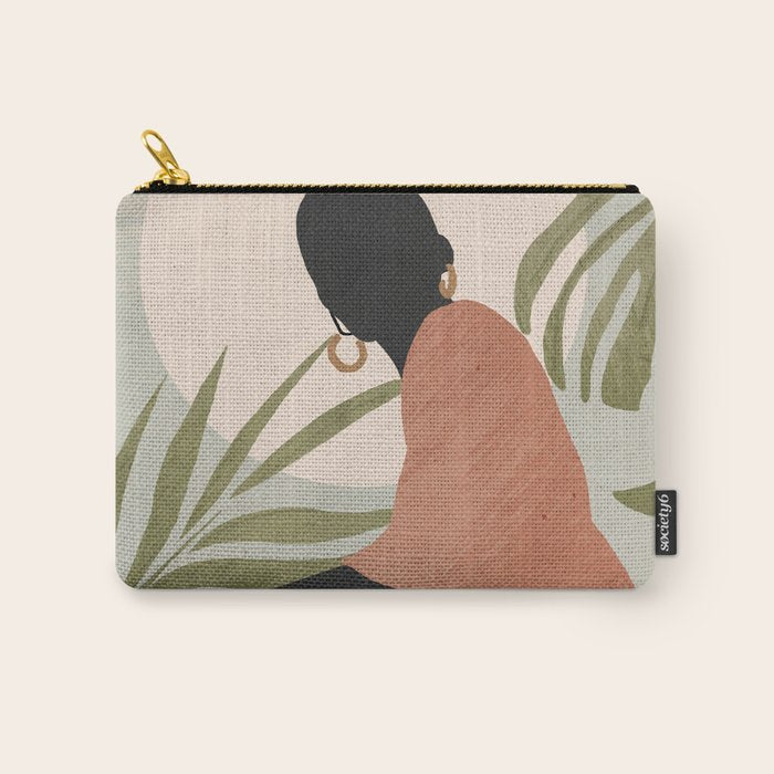 Tropical Girl 21 Carry All Pouch Gallery Image 1