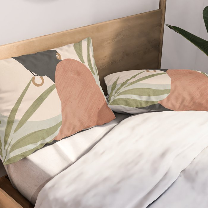Tropical Girl 21 Pillow Sham Gallery Image 2