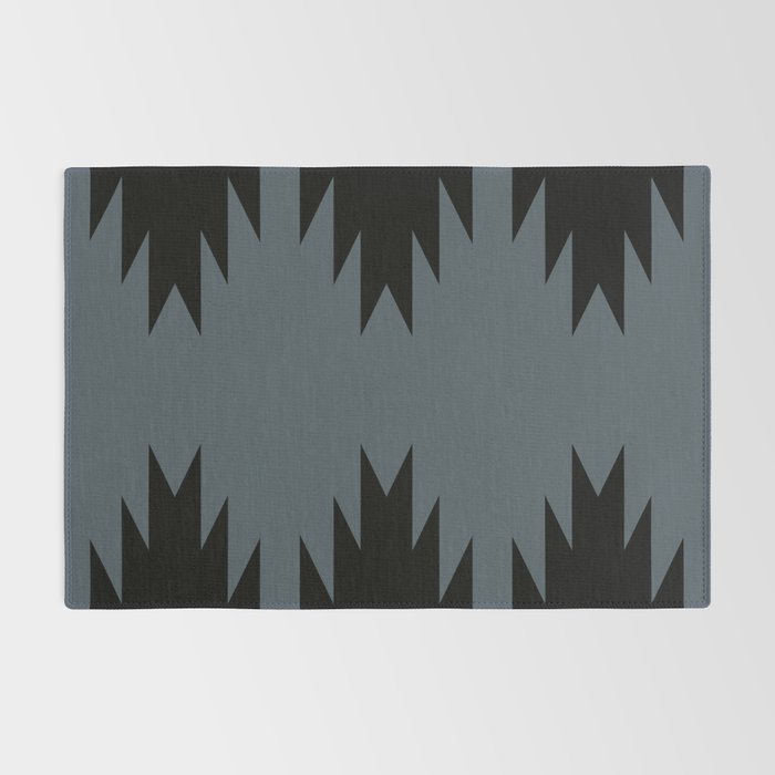 Geometric Southwestern Minimalism - Neutral Blue Rug Gallery Image 2
