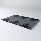 Geometric Southwestern Minimalism - Neutral Blue Rug Gallery Image 3