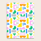 Colorful abstract organic shape art pattern Notebook Gallery Image 4