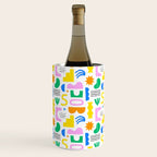Colorful abstract organic shape art pattern Wine Chiller Gallery Image 2