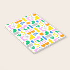 Colorful abstract organic shape art pattern Notebook Gallery Image 3