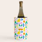 Colorful abstract organic shape art pattern Wine Chiller Gallery Image 1