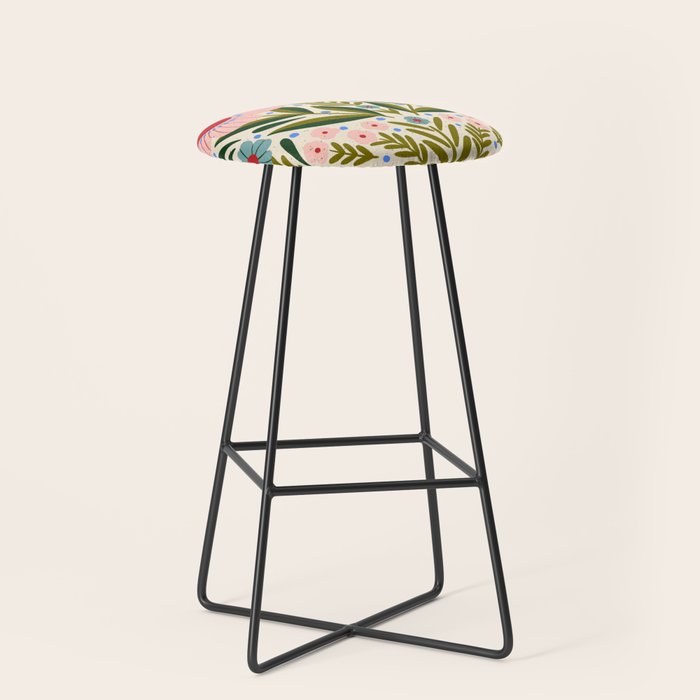 Folksy Floral  Stool Gallery Image 1