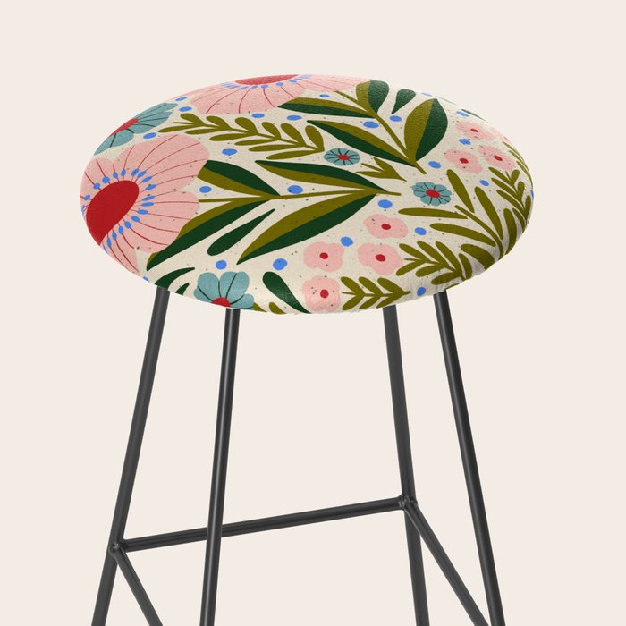Folksy Floral  Stool Gallery Image 2