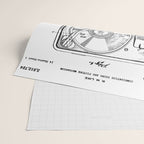 Record Player Patent - Vinyl Fan Music Lover Art - White Wrapping Paper Gallery Image 2