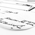 Record Player Patent - Vinyl Fan Music Lover Art - White Bath Mat Gallery Image 3