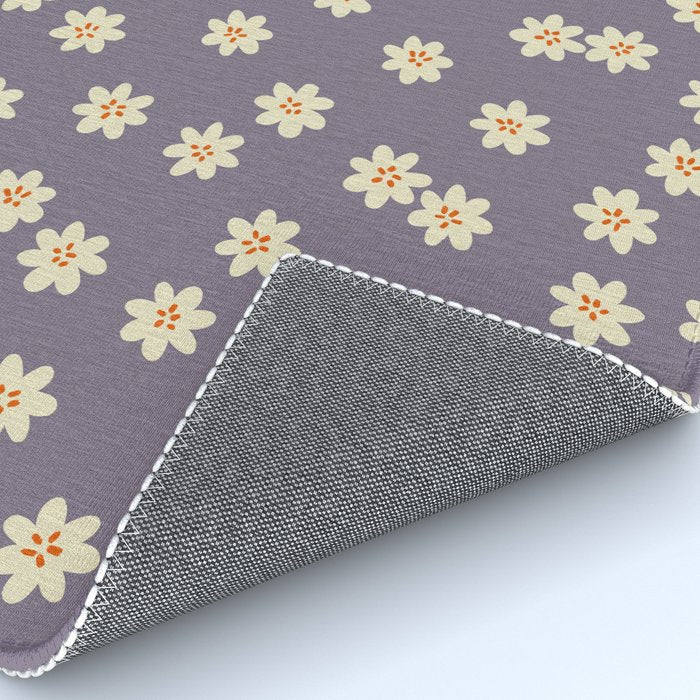 Tiny Flowers / Lavender & Orange Rug Gallery Image 4