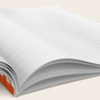 Rustic Retro Painted Plaid Pattern in Woodland Orange-Red Green Ochre Beige Notebook Gallery Image 2