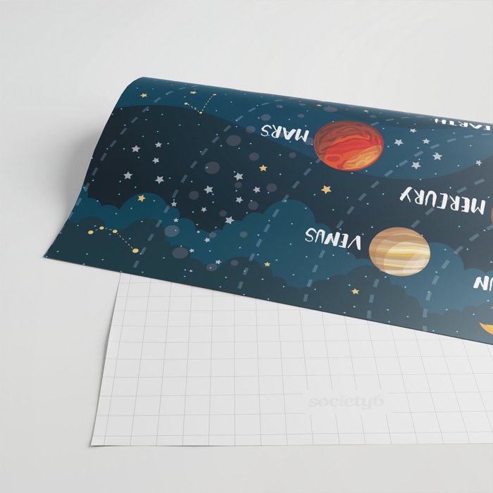 Solar system Wrapping Paper Gallery Image 2
