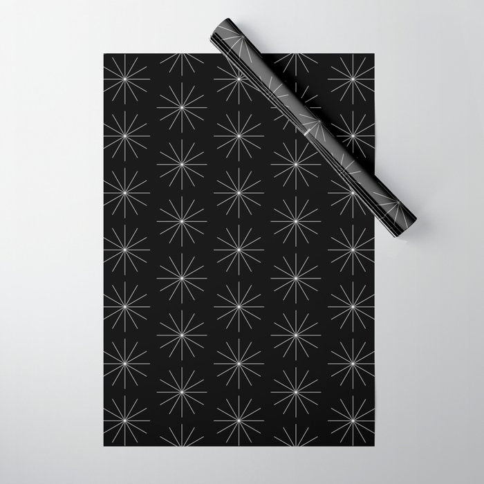 Minimalist Starburst Pattern VII Wrapping Paper Gallery Image 1