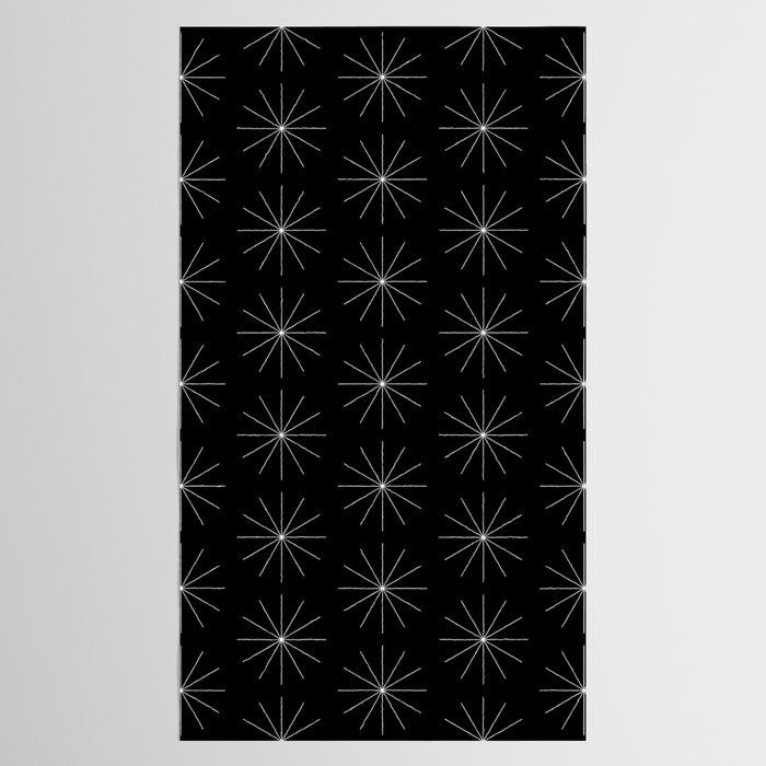 Minimalist Starburst Pattern VII Tablecloth Gallery Image 2