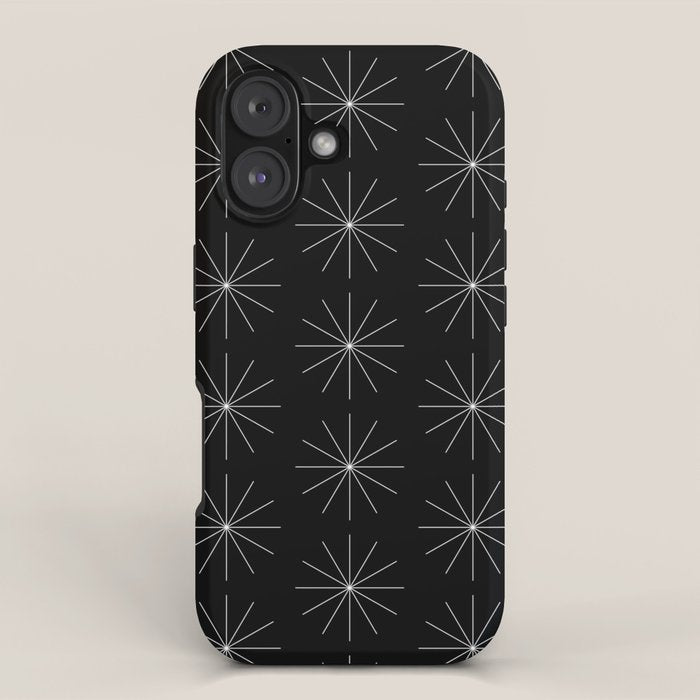Minimalist Starburst Pattern VII iPhone Case Gallery Image 1